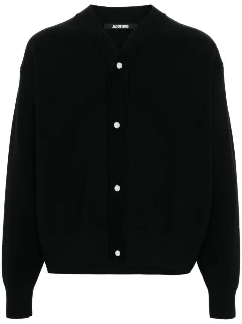 Jacquemus press-stud knitted cardigan