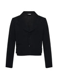 Comme des Garçons Homme Plus notched-lapels cropped blazer