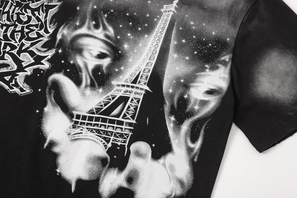 HEISTAR Eiffel Tower Graphic Short-Sleeve T-Shirt